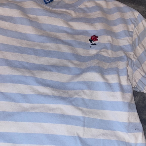 Striped t-shirt with embroidered rose from H&M - Picture 3 of 3